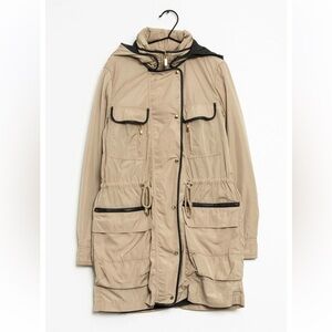 Zara Tan Hooded Parka Jacket